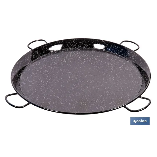 PAELLERA ACERO ESMALTADA Ø80cm (4 asas)