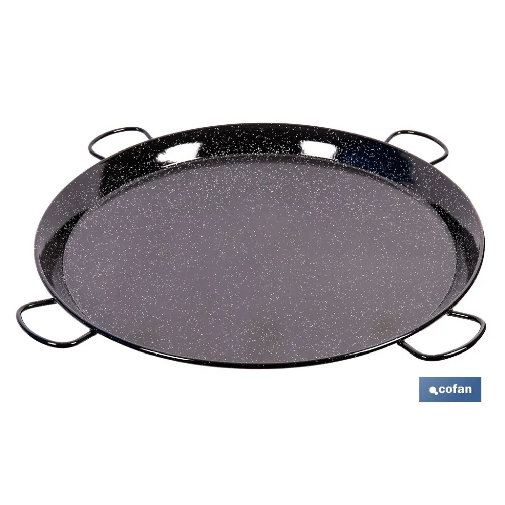 PAELLERA ACERO ESMALTADA Ø80cm (4 asas)