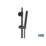 COLUMNA DUCHA NEGRA CON GRIFO MONOMANDO  80-140