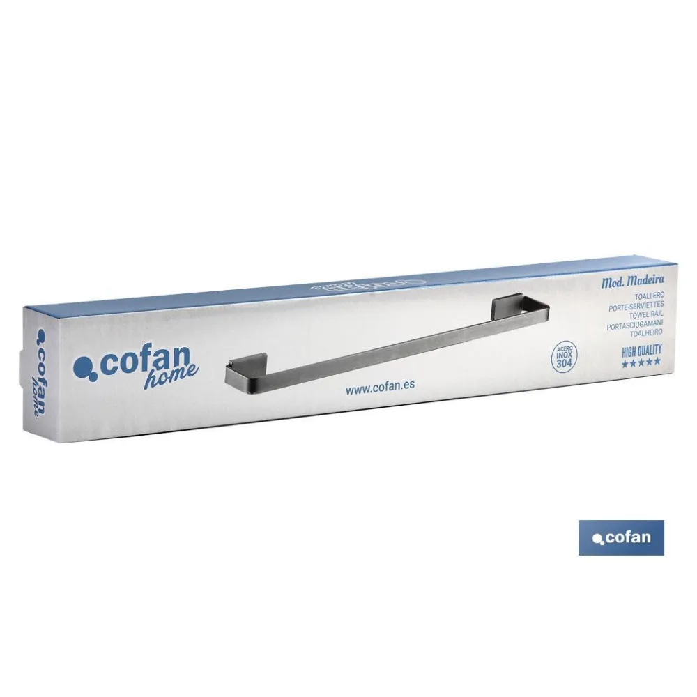 TOALLERO 59 CM GAMA MADEIRA INOX 304 SATIN