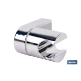 SOPORTE DE DUCHA PARA PARED COLOR CROMO ABS