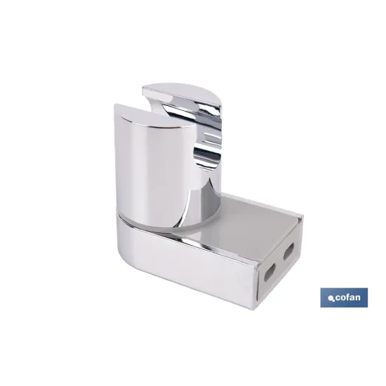 SOPORTE DE DUCHA PARA PARED COLOR CROMO ABS