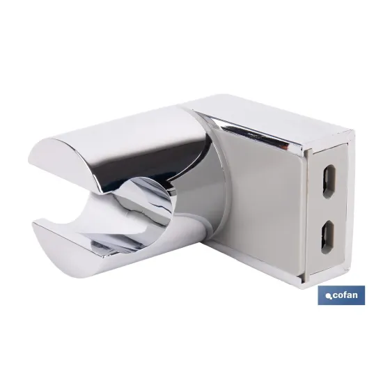 SOPORTE DE DUCHA PARA PARED COLOR CROMO ABS