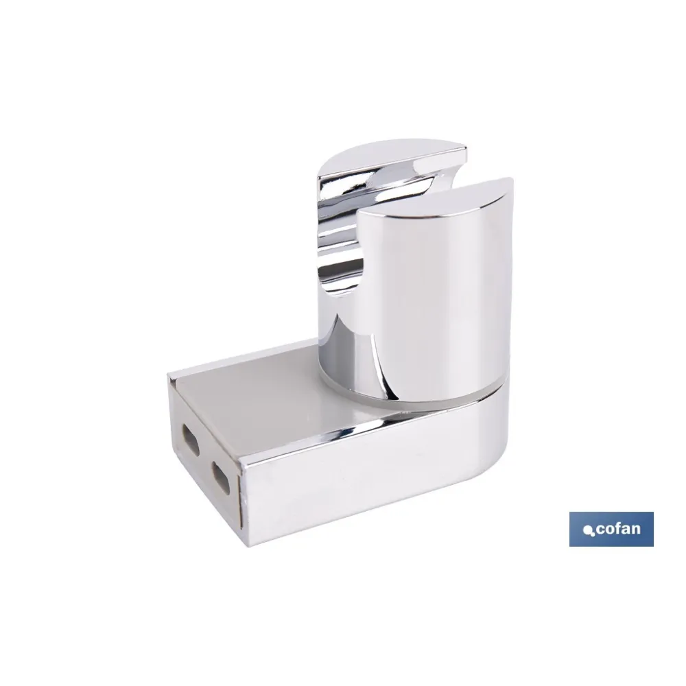 SOPORTE DE DUCHA PARA PARED COLOR CROMO ABS