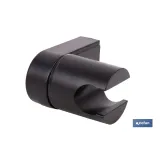 SOPORTE DE DUCHA PARA PARED COLOR NEGRO ABS