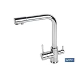 GRIFO DE COCINA MONOMANDO 3 VÍAS ADAPTABLE PARA OSMOSIS