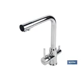 GRIFO DE COCINA MONOMANDO 3 VÍAS ADAPTABLE PARA OSMOSIS