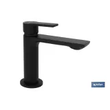 GRIFO MONOMANDO LAVABO NEGRO MATE  25mm MODELO KERCH