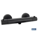 GRIFO TERMOSTATICO DUCHA NEGRO MATE MODELO KERCH