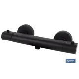 GRIFO TERMOSTATICO DUCHA NEGRO MATE MODELO KERCH
