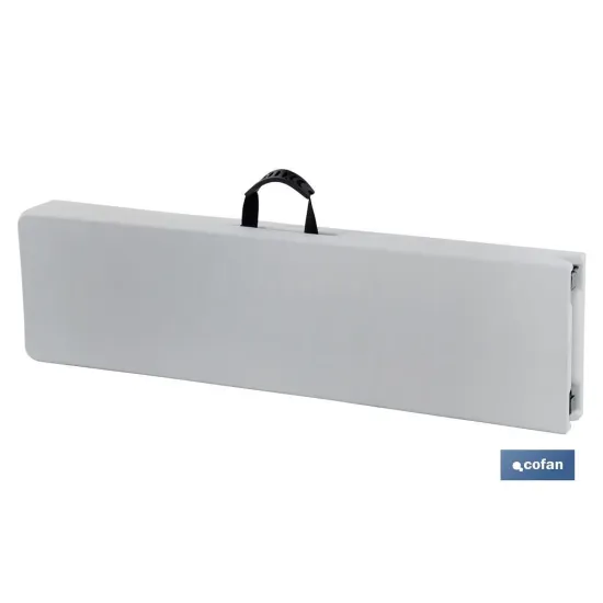 BANCO PLEGABLE RECTANGULAR BLANCO 180x25x43cm