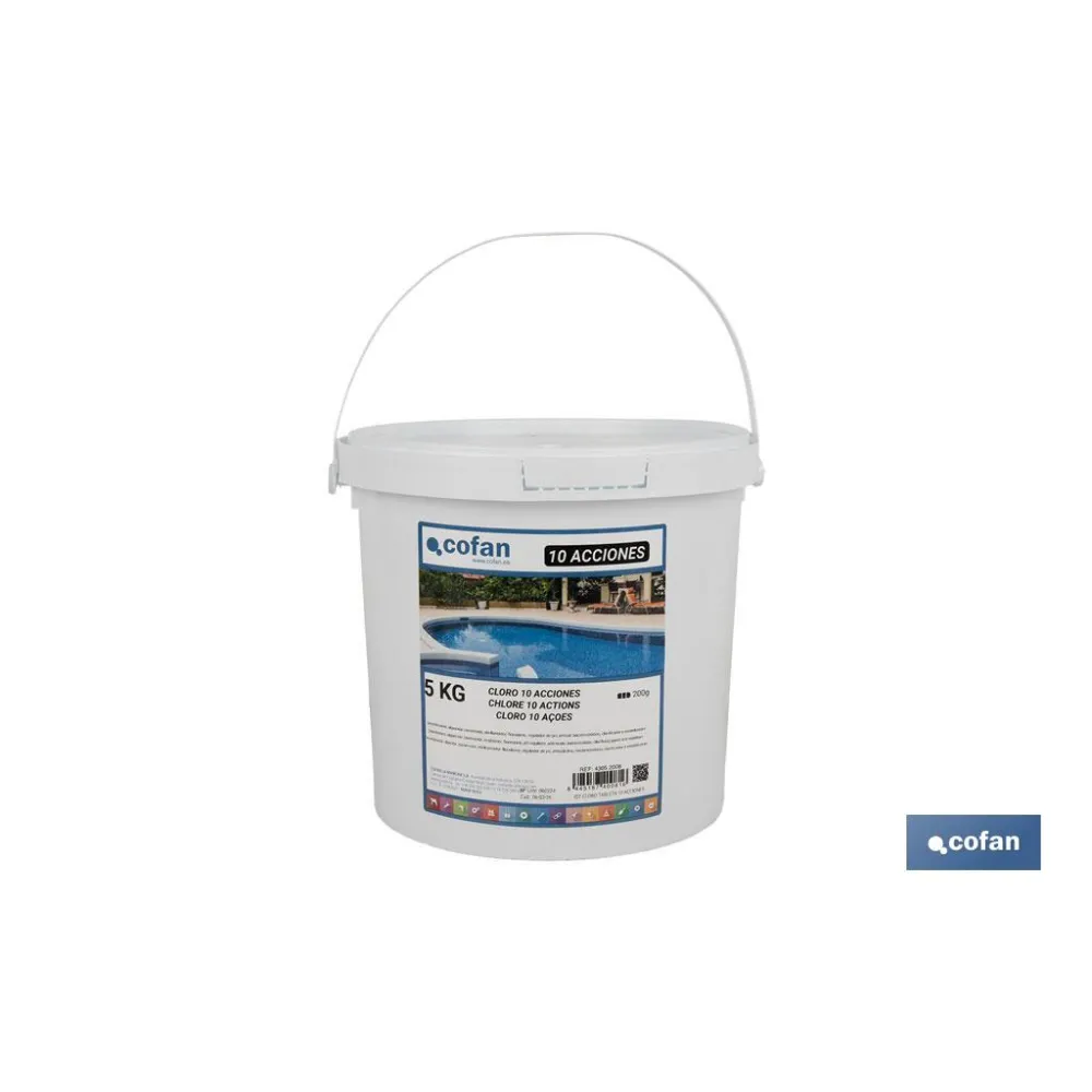 CLORO 10 ACCIONES TABLETA 5 KG COFAN