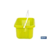 CESTA PARA PINZAS VERDE LIMA 27 X 21 X 14 CM