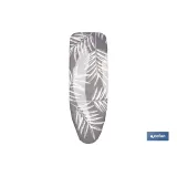 FUNDA ACOLCHADA PARA TABLA DE PLANCHAR 135 X 53 CM RAMAS GRIS BITONAL