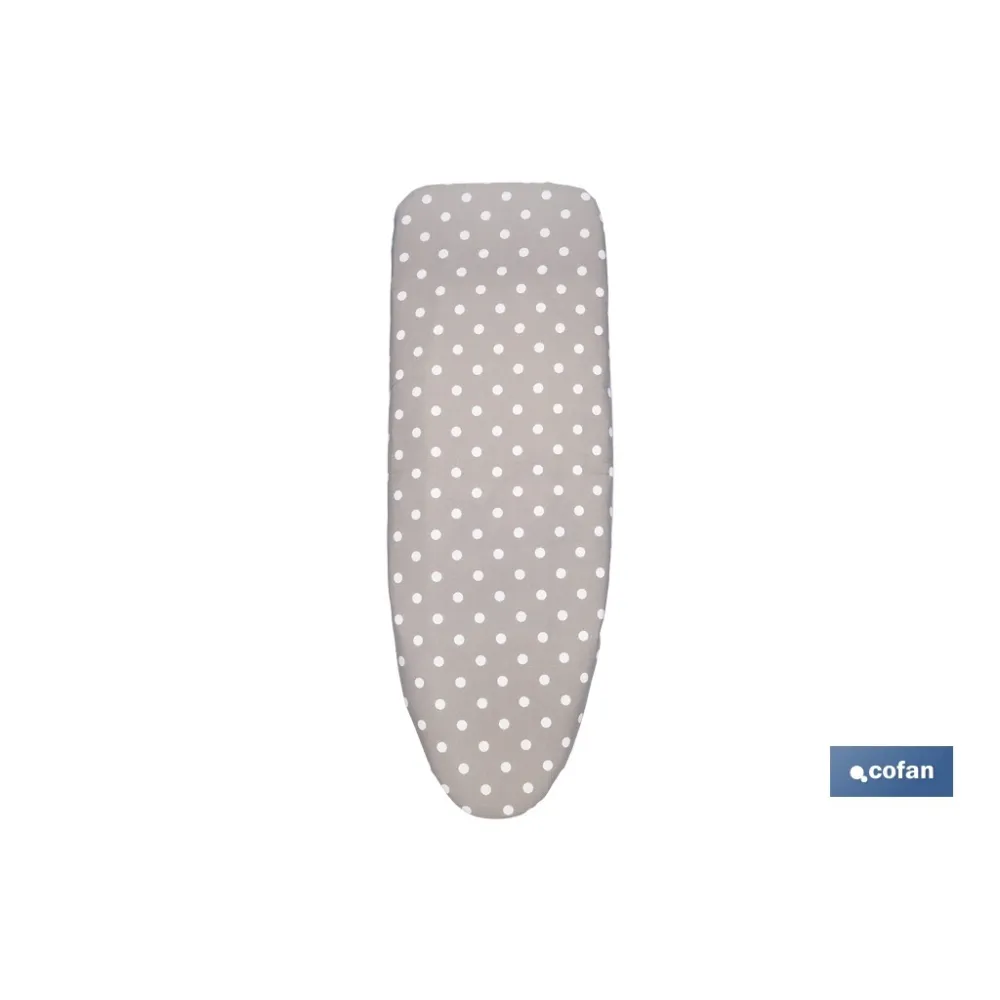 FUNDA ACOLCHADA PARA TABLA DE PLANCHAR 135 X 53 CM  LUNARES