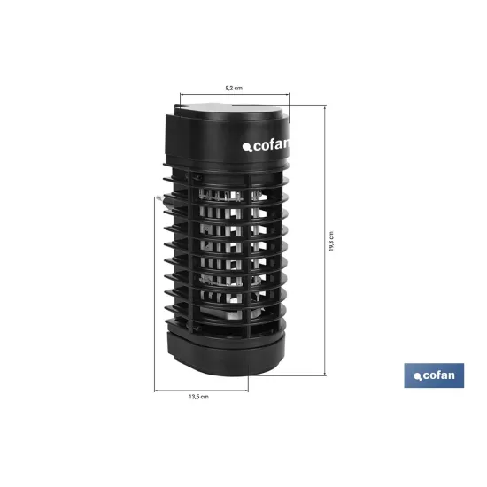 LÁMPARA LED ANTIINSECTOS DE ENCHUFE 3 W 50 M2