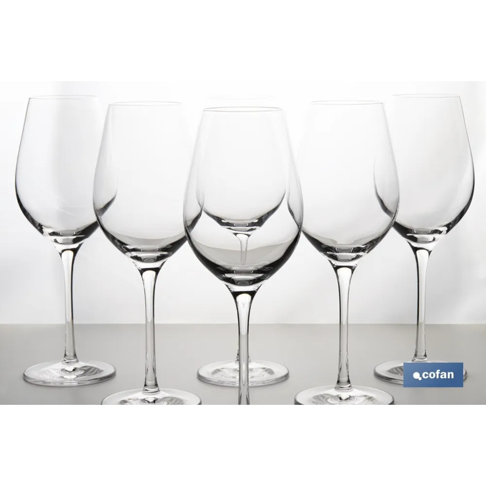 PACK DE 6 COPAS JEREZANA PIE ALTO 30 CL 21 CM