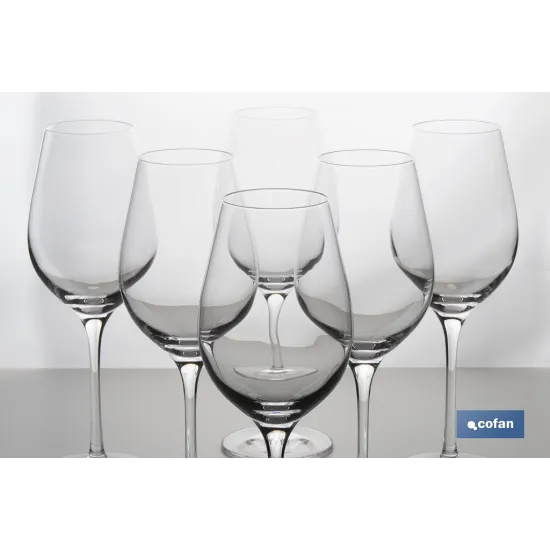 PACK DE 6 COPAS JEREZANA PIE ALTO 30 CL 21 CM
