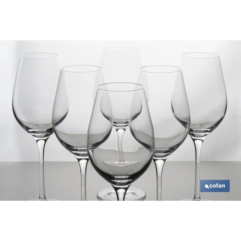 PACK DE 6 COPAS JEREZANA PIE ALTO 30 CL 21 CM