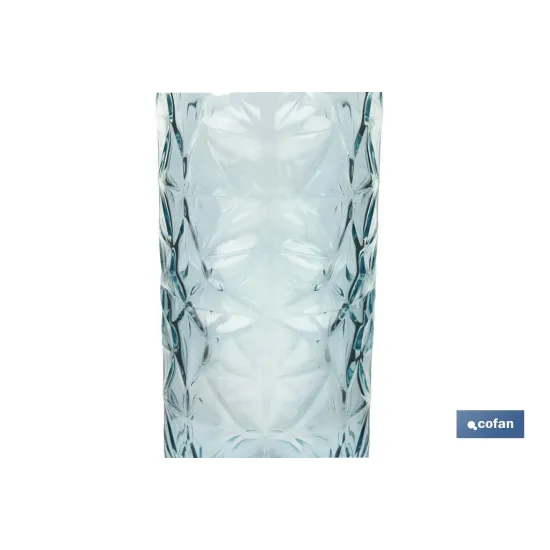 BOTELLA DE VIDRIO TRANSPARENTE AZUL CLARO CON CIERRE DE ESTRIBO 1 L VENTA UNITARIA