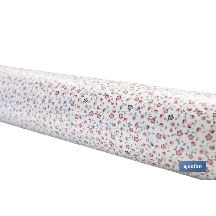 ROLLO DE HULE DISEÑO FLOR 1,40 X 20 M