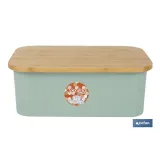 PACK DE PANERA CON TAPA BAMBU ,6  VASOS DE AGUA VERDE Y 6 PLATOS VERDE