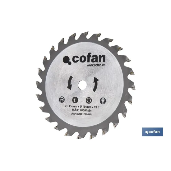 DISCO CORTE 115x10mm 24T MINISIERRA CIRCULAR