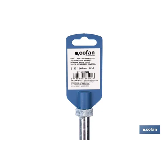 VARILLA MEZCLADORA UNIVERSAL Ø140 600 MM M14