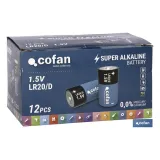BLÍSTER DE 2 PILAS ALCALINAS LR20/D VENTA UNITARIA