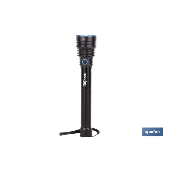 LINTERNA HIGH POWER LED 18.000 LM CON 6 FUNCIONES Ø65 X 322 MM