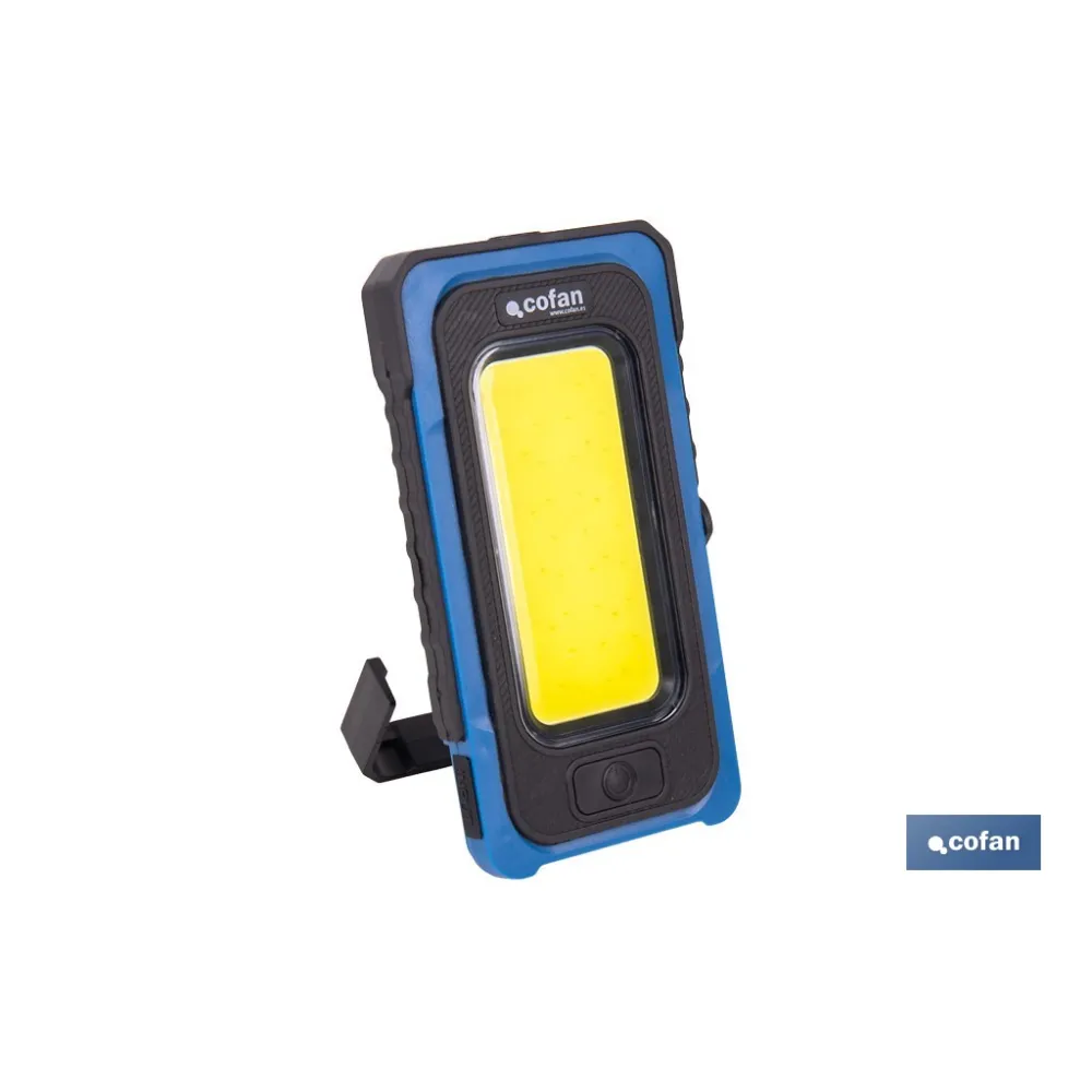 LÁMPARA DE INSPECCIÓN 500 LM COB LED Y PANEL SOLAR