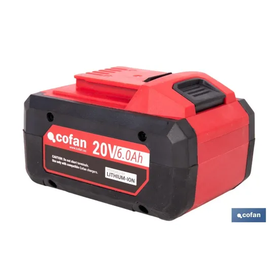 BATERÍA RECARGABLE Li-ion 20 V 6.0Ah