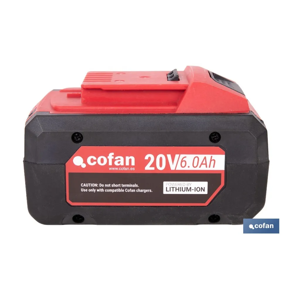 BATERÍA RECARGABLE Li-ion 20 V 6.0Ah