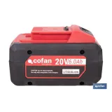 BATERÍA RECARGABLE Li-ion 20 V 6.0Ah