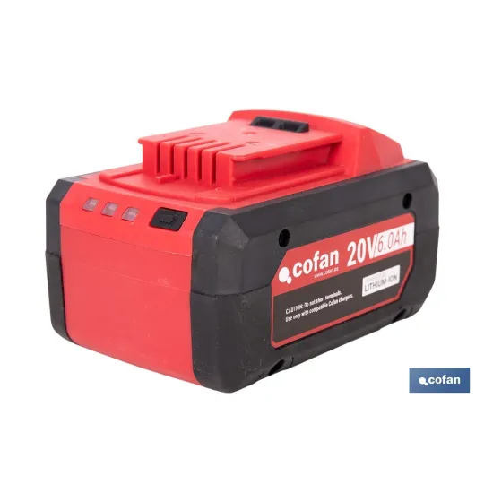 BATERÍA RECARGABLE Li-ion 20 V 6.0Ah