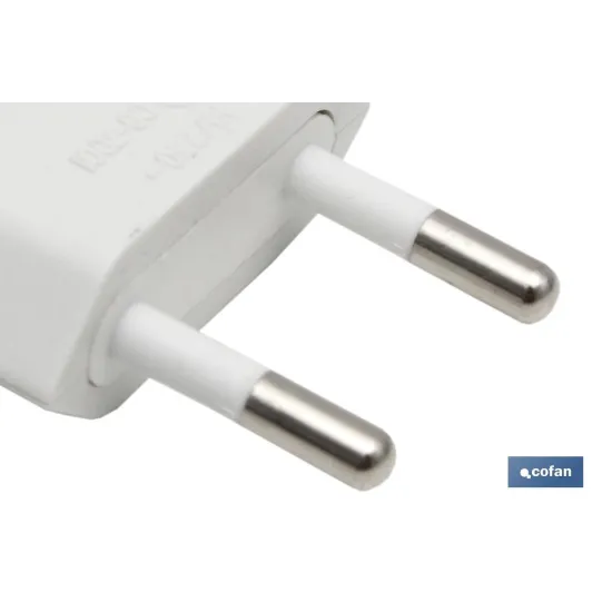 CLAVIJA BIPOLAR BLANCO (10A-250V)