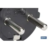 CLAVIJA BIPOLAR GOMA NEGRO (16A-250V)