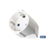 BASE ENCHUFE AEREA BLANCA (16A-250V)
