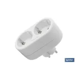 ADAPTADOR 2 VIAS FRONTAL SCHUKO (3.500w)
