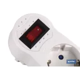 ADAPTADOR 3 VIAS FRONTAL SCHUKO CON INTERRUPTOR (3.500w)