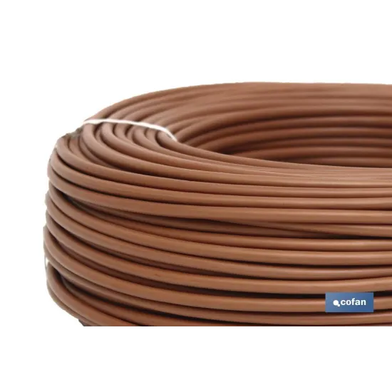 ROLLO CABLE H07V-K 1X1,5MM2 MARRÓN (100M)