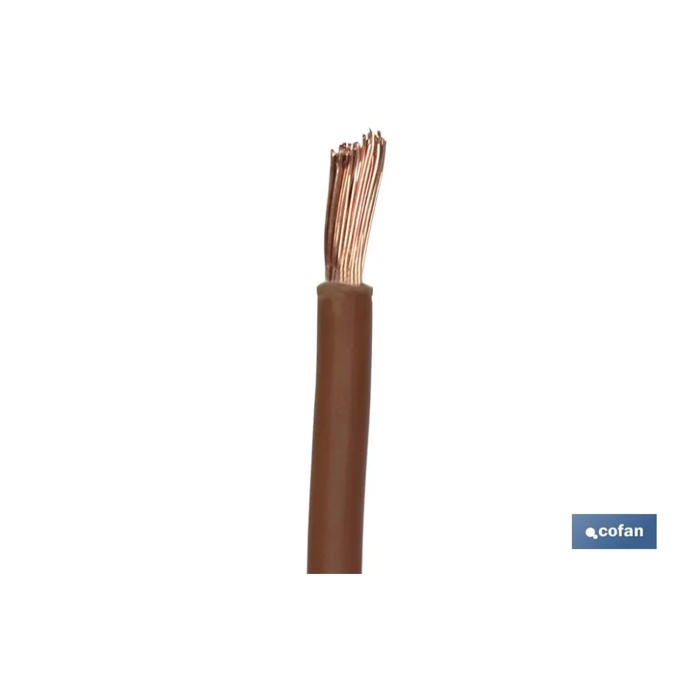 ROLLO CABLE H07V-K 1X1,5MM2 MARRÓN (100M)