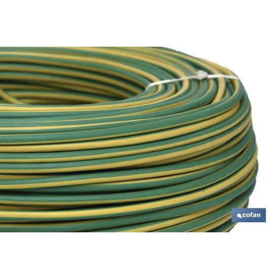ROLLO CABLE H07V-K 1X1,5MM2 AMAR/VERDE (100M)