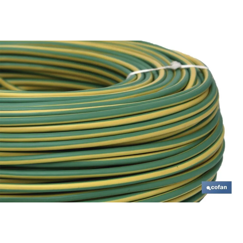 ROLLO CABLE H07V-K 1X1,5MM2 AMAR/VERDE (100M)