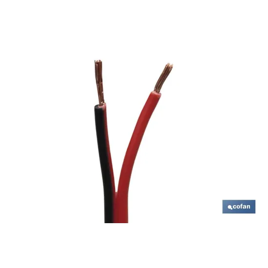 ROLLO 100M CABLE PARALELO ROJO/NEGRO (2X1,5)
