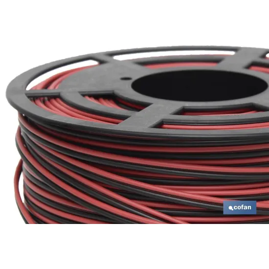 ROLLO 100M CABLE PARALELO ROJO/NEGRO (2X1,5)