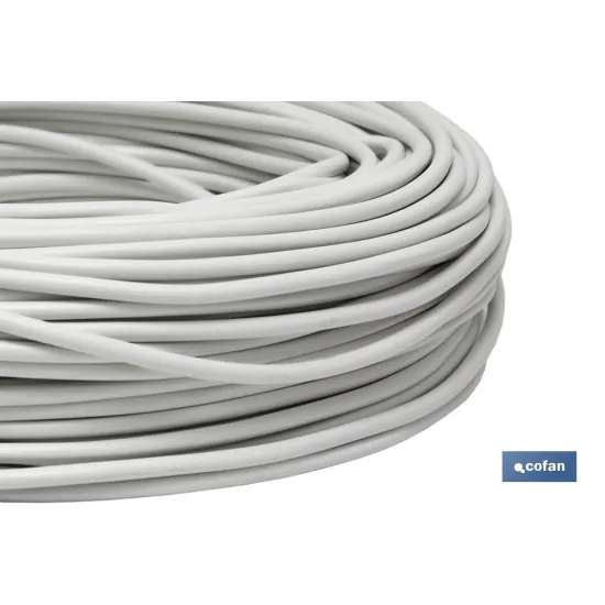 ROLLO 100M MANGUERA BLANCO H05VV-F (2X1MM)