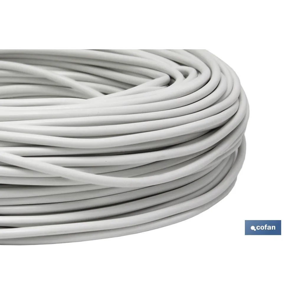 ROLLO 100M MANGUERA BLANCO H05VV-F (2X1MM)