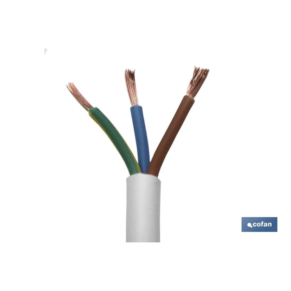 ROLLO 100M MANGUERA BLANCO H05VV-F (3X1,5MM)