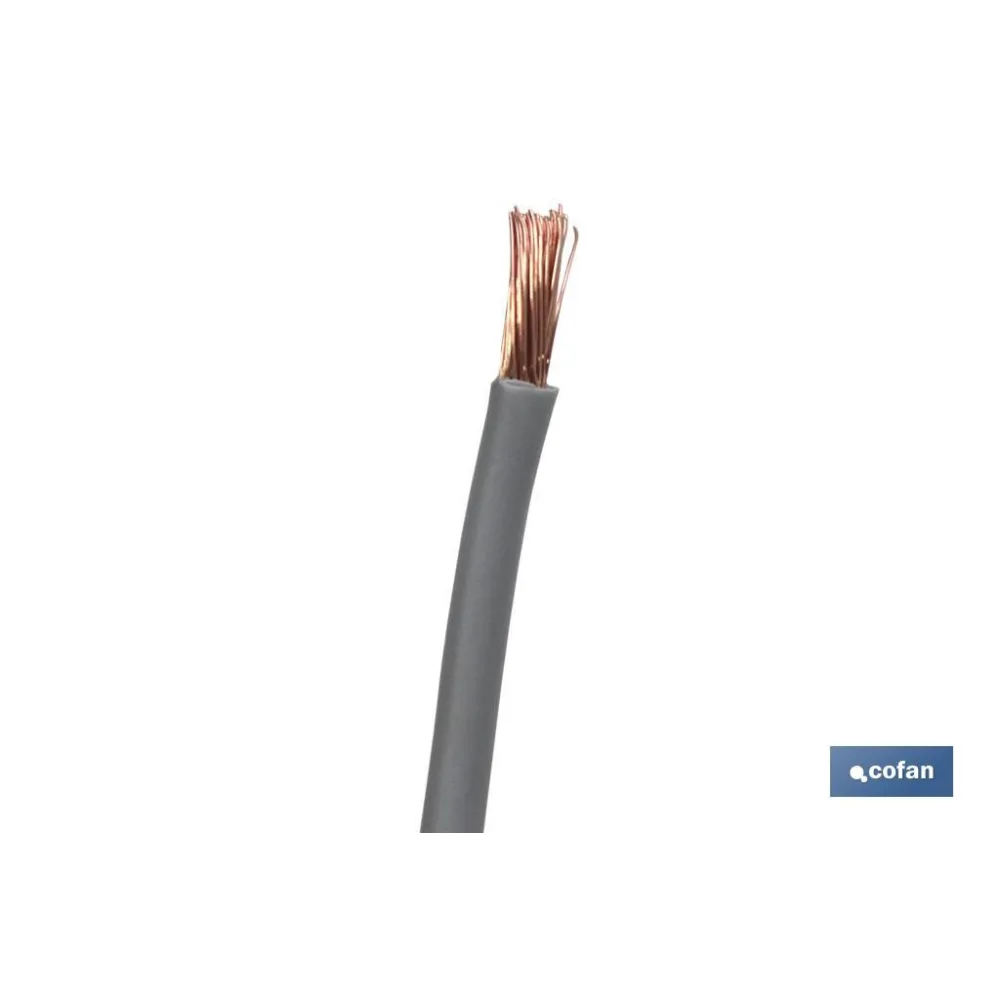 ROLLO CABLE H07V-K 1X6MM2 GRIS (100M)